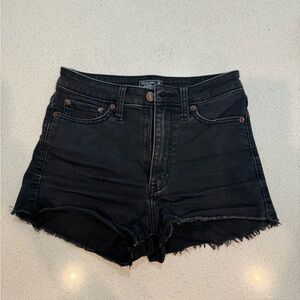 Abercrombie & Fitch Black Jean Shorts